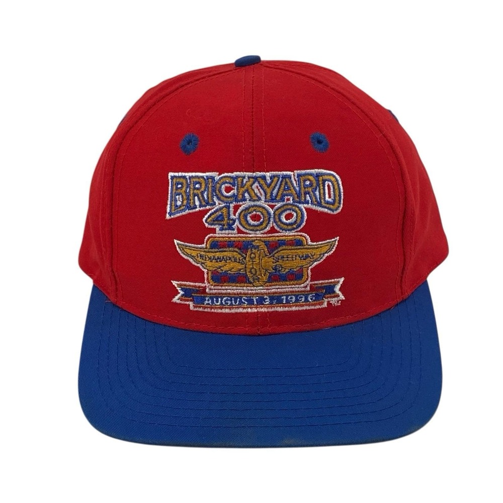 Vintage NASCAR 1996 Brickyard 400 Racing Top of the World Snapback Hat‎ 90s